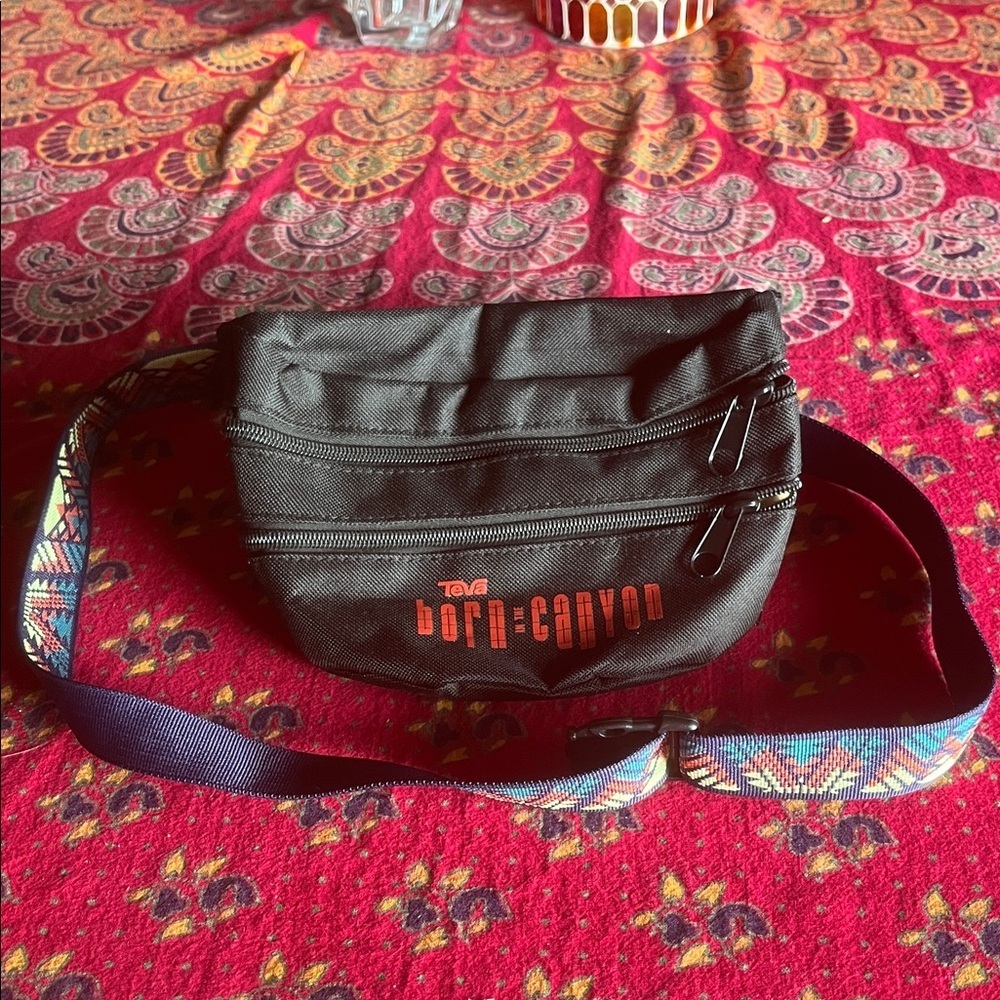 Teva Black and Red Belt / Fanny Bag